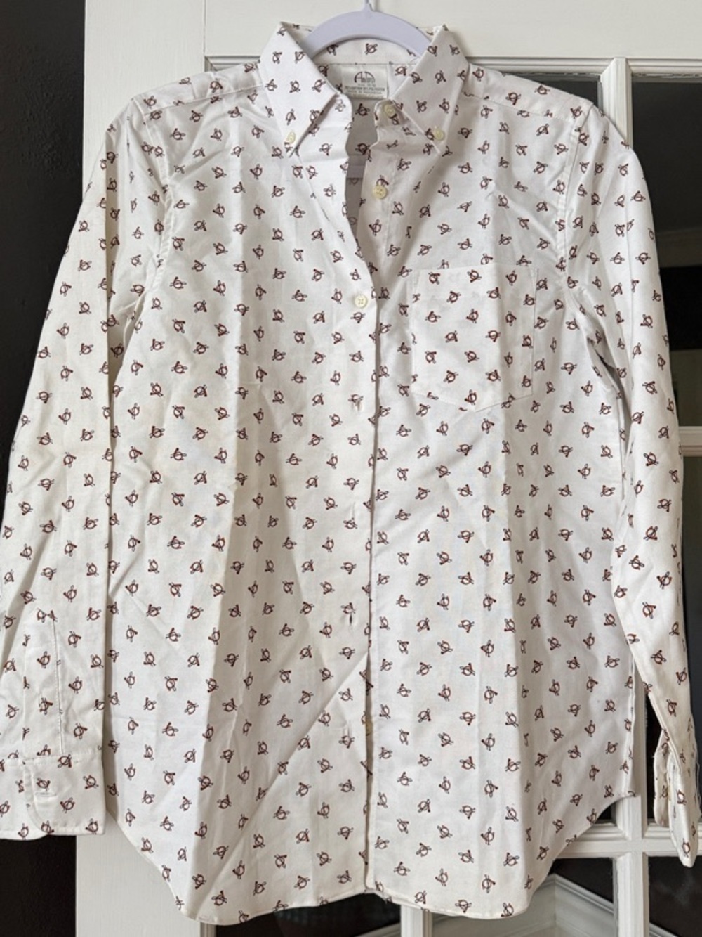 Women’s French horn White Button-Up Shirt